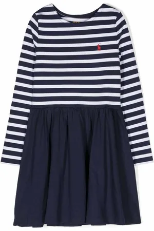 Ralph Lauren Vestito con logo frontale con stampa a righe