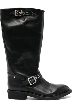 Golden Goose Stivali biker alti in pelle