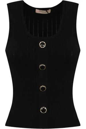 Twin-Set Top a maglia con bottoni decorativi