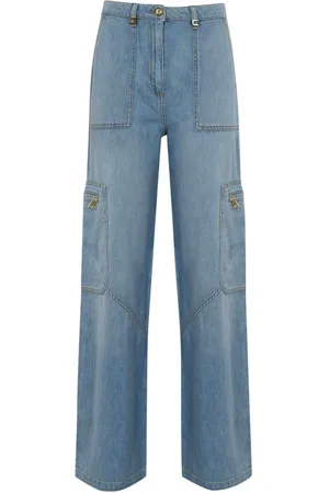 Elisabetta Franchi Jeans cargo con dettagli gioiello