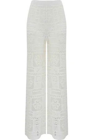 D.EXTERIOR Pantaloni patchwork di cotone