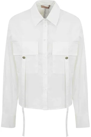 Twin-Set Camicia popin di cotone