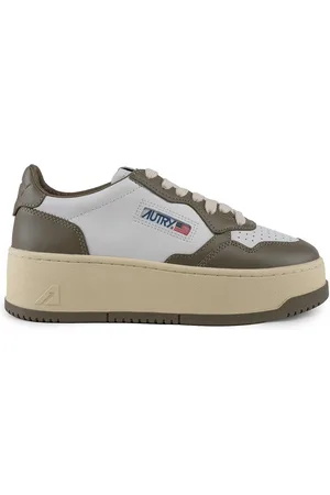 Autry Sneaker piattaforma medaglia in pelle