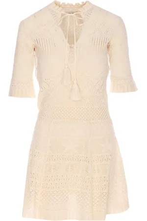 Zadig & Voltaire E Ecru Memphis Co Pointelle Dress