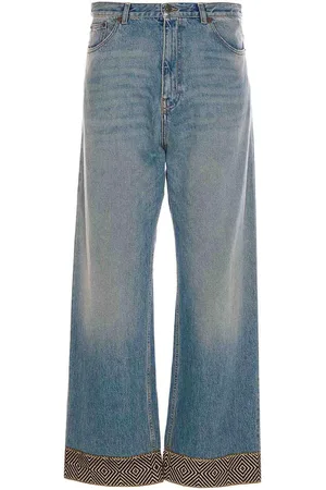 VALENTINO GARAVANI Pantaloni di jacquard bottom in denim