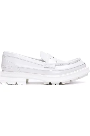 Alexander McQueen Mocassini in pelle bianca