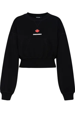 Dsquared2 Felpa in cotone nera