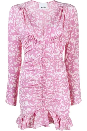 Isabel Marant Miniabito con balza floreale