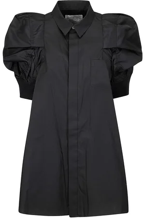 SACAI Abito chemisier in twill di nylon