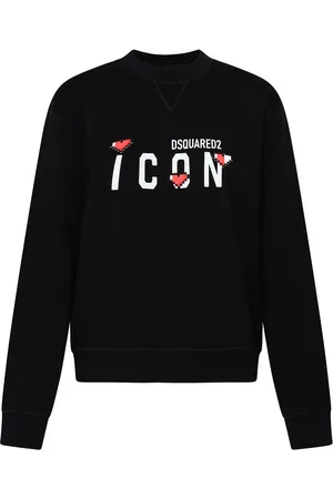 Dsquared2 Felpa in cotone nera