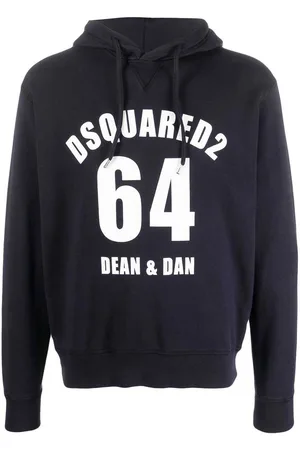Dsquared2 Felpa in cotone con stampa logo