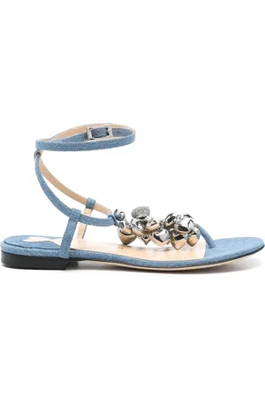 Mach & Mach Sandali denim a cuore