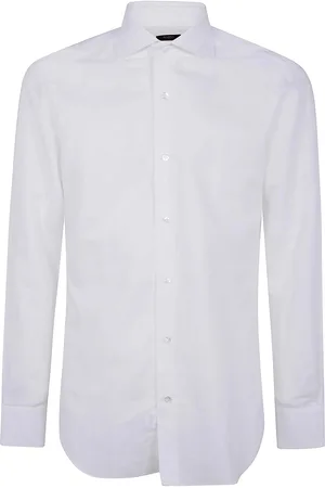 BARBA Camicia di lino in cotone classico