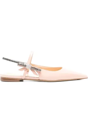 Mach & Mach Slingback Flats Crystal Cube