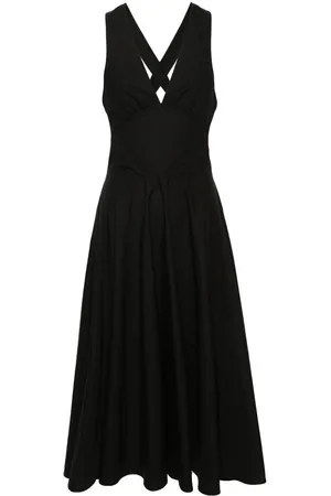 Alaïa Abito incrociato a righe traforate