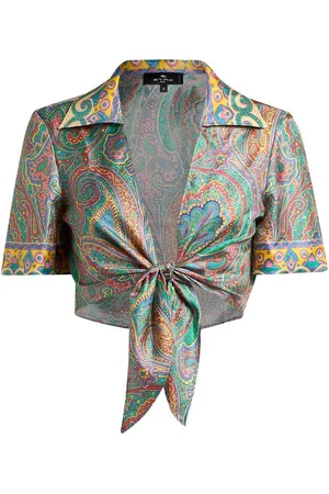 Etro Top corto di seta