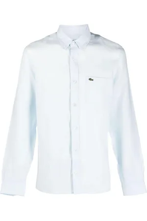 Lacoste Camicia abbottonata bianca con logo