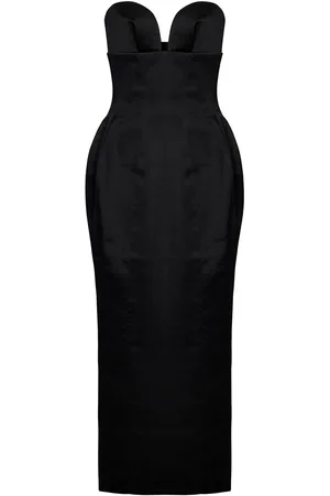 Monot Vestito midi corsetto satinato