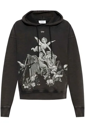 OFF-WHITE Felpa di stampa grafica angelo