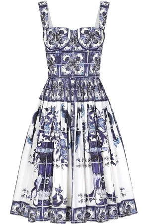 Dolce & Gabbana Abito stampa maiolica