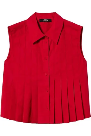 Twin-Set Camicia Crop Plissettata