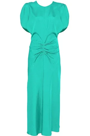 Victoria Beckham Abito Midi Con Arricciatura