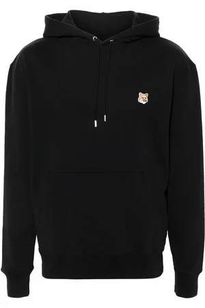 Maison Kitsuné Felpa con cappuccio in cotone con motivo