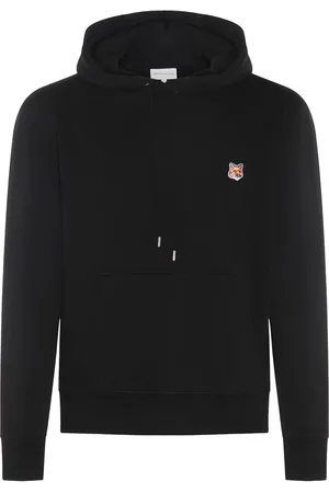 Maison Kitsuné Felpa con testa di volpe in cotone