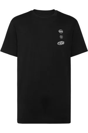 Philipp Plein T-shirt a T-shirt rotonda per auto ss corse