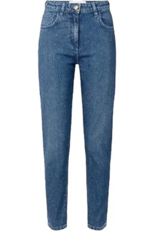 Elisabetta Franchi Jeans di cotone con strass