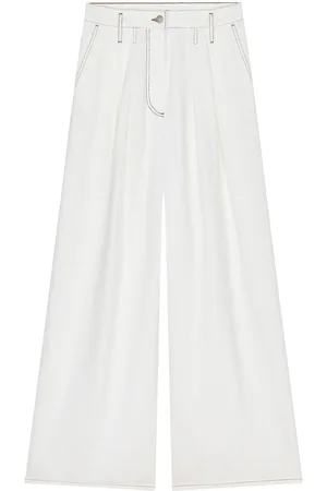 DRIES VAN NOTEN Pantaloni palazzo pieghettati