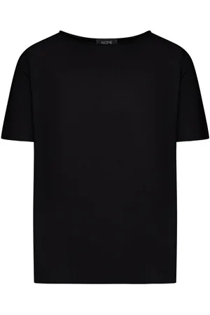 Nome Maglione di cotone con scollo largo