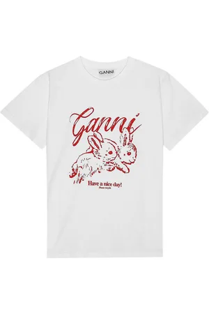 Ganni T-shirt rilassata del coniglietto
