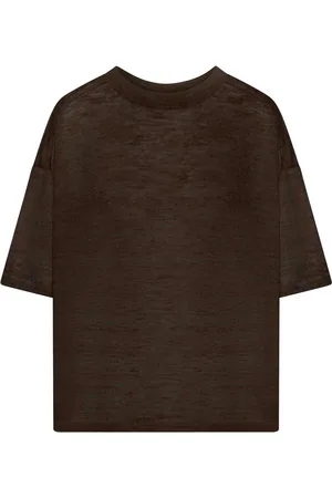 Roberto Collina Maniche corte crwneck