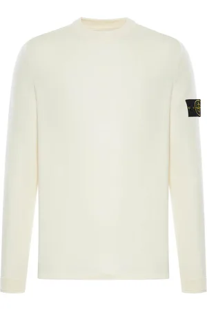 Stone Island Maglione di lana con logo della bussola