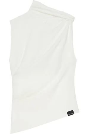 Courrèges Top di maglia drappeggiata