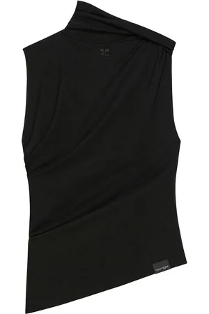 Courrèges Top di maglia drappeggiata