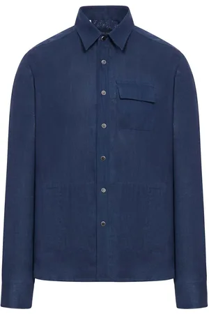 Kiton Camicia di lino con tasca