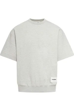 Jil Sander Felpa di cotone a maniche corte
