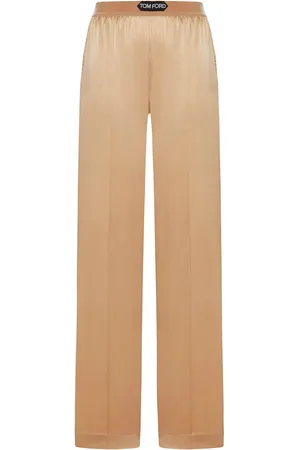 Tom Ford Pantaloni di raso di seta allungati