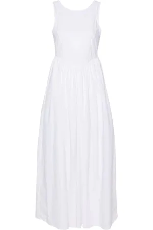 Emporio Armani Abito midi in cotone senza maniche