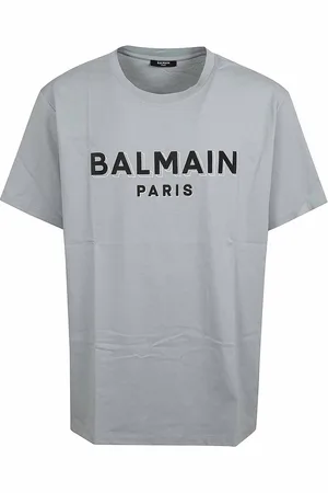 Balmain T-shirt floccata e laminata