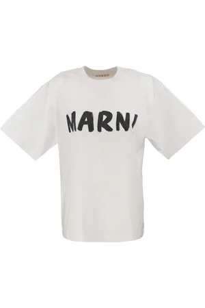 Marni T-shirt in cotone con stampa