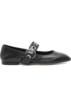 Aeyde Uma Eyelet Nappa in pelle nera