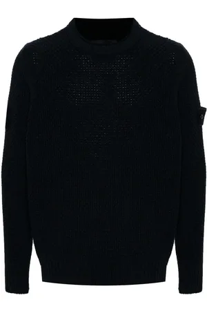 Stone Island Maglione lavorato a maglia in lana vergine