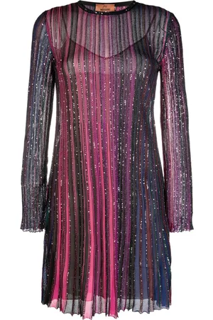 Missoni Abito corto plissettato in lurex