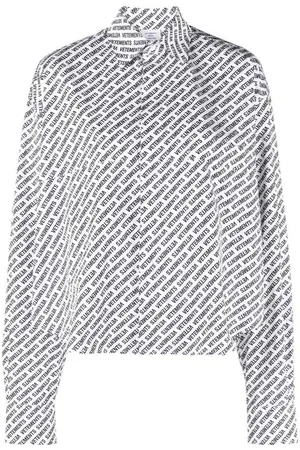 Vetements Camicia ritagliata