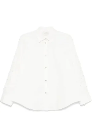 FORTE FORTE Camicia poplin di cotone ricamato