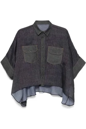 SACAI Camicia stampata in denim