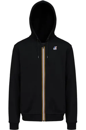 K-Way Felpa in cotone con cappuccio